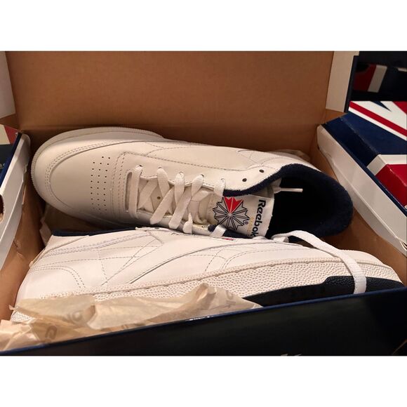 Reebok White Sneakers Club C Classic Men Size 71/2 main image 5